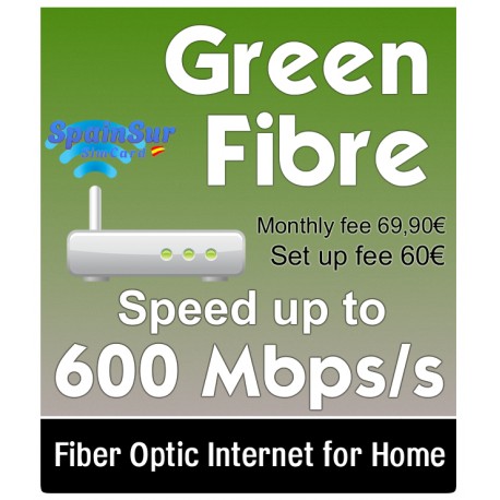 Checkout - Green Optical Fiber internet connection 600/60 Mbps/s