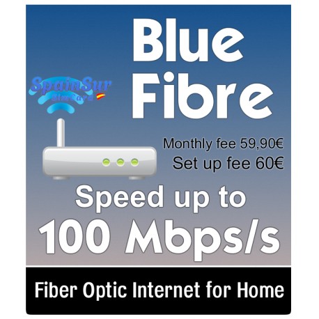 Checkout - Blue Optical Fiber 100/10 Mb/s internet connection