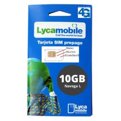 10GB DATA Lycamobile - Navega L