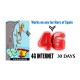 4G INTERNET FOR 30 DAYS, TARIF 1-MONTH (Pay As You Go 4G Plans)