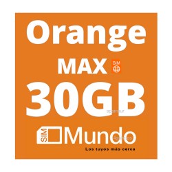 SIM Orange Mundo MAX 30GB DATA 