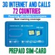 SIM ORANGE MUNDO + GO EUROPE - 3G internet for 36 countries in Europe, Includes 11€