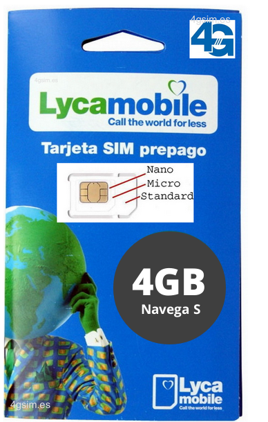 Las mejores ofertas en Teléfono celular prepago Lycamobile 4G tarjetas SIM